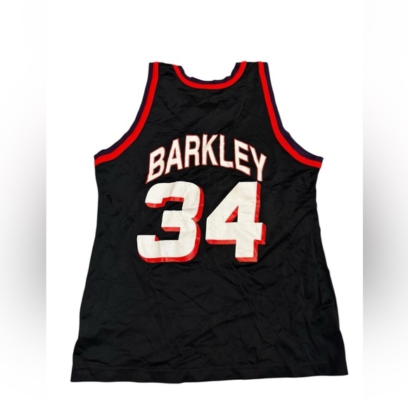 Vintage 90’s Charles Barkley #34 Phoenix Suns Champion Jersey 40 Black USA - Picture 2 of 5